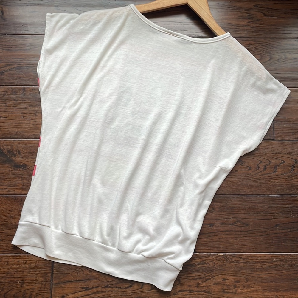 Vintage 1987 Jane Colby Nabisco Cream of Wheat dolman red white stripe Americana - Picture 8 of 8